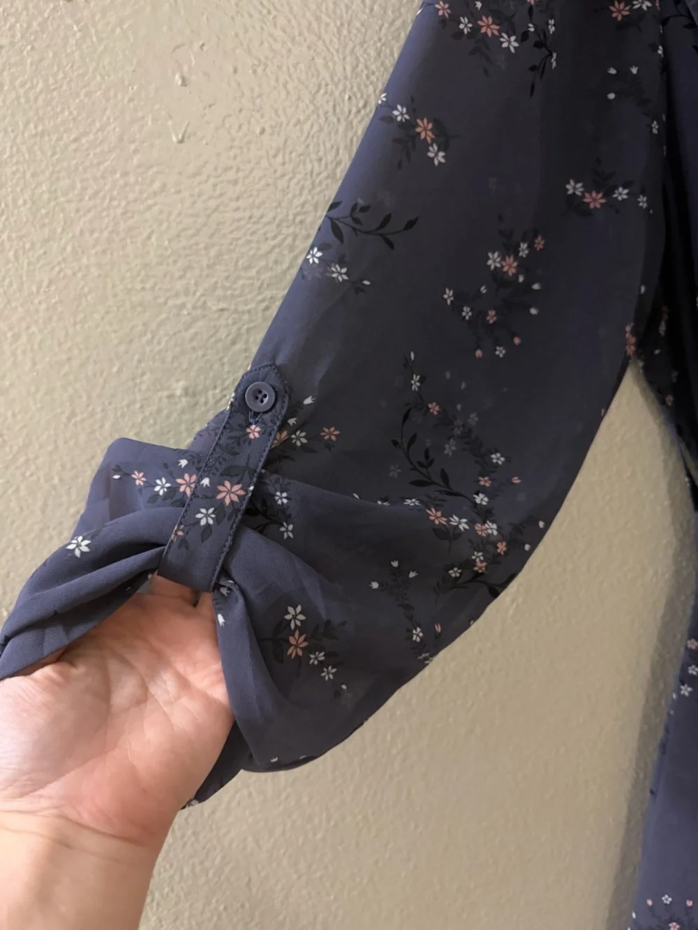 Torrid Floral Georgette Chiffon Trench Duster Coat Tie Belt Sheer Blue 2X 2